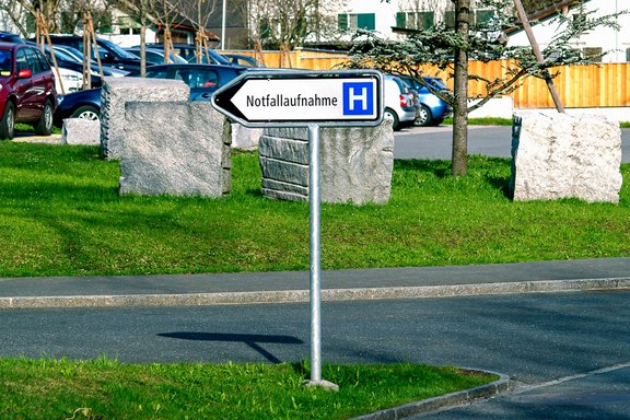 Spital Grabs - Richtungszeiger Wegweiser, Spital, Richtungszeiger, Wegbeschrieb
