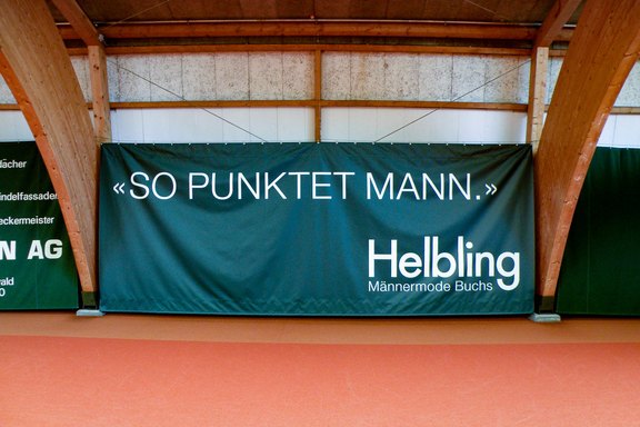 Helbling - Wandverkleidung aus Banner Wandverkleidung, Werbebanner, PVC-Blache, PVC-Banner