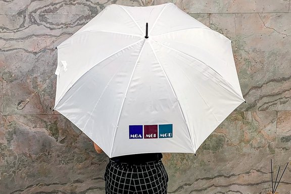 Schirm bedruckt - Werbegeschenk Werbefläche Schirm