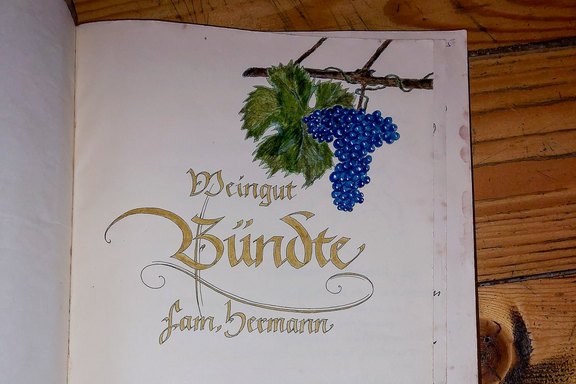 Widmung im Gästebuch Titelbild