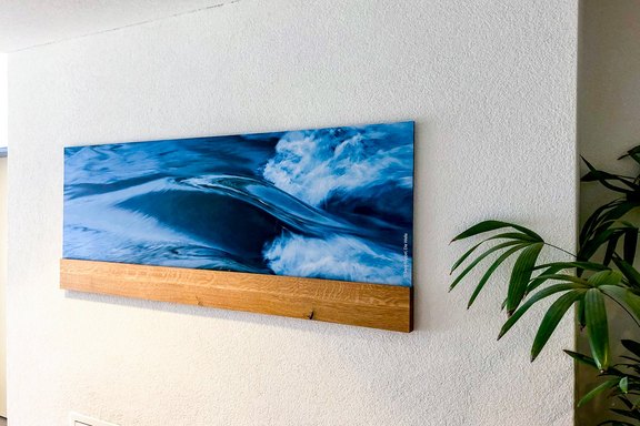 Alterswohnheim Möösli - Wandbilder im Gang Wandbild mit Holz, Aufhängung, Druck