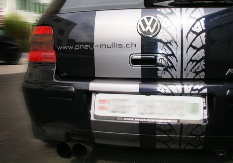 Pneu Mullis VW Golf GT Streifen Logo