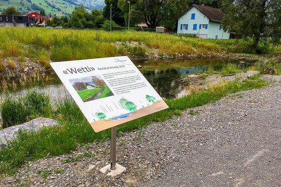 Stadtverwaltung Buchs - Informationstafel Infotafel, Informationsschild, Hinweistafel