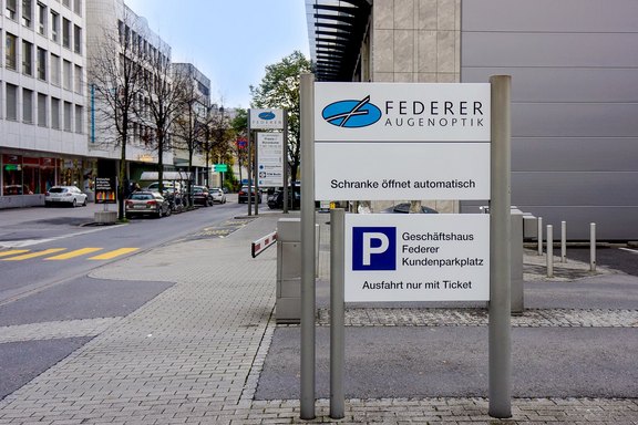 Federer Augenoptik - Hinweisschilder Werbeschilder, Hinweistafeln