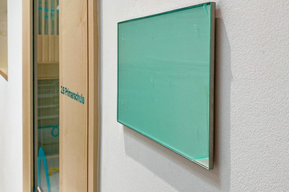 Systemschild für Anschriften oder Stundenpläne Systemschild, wechselbar