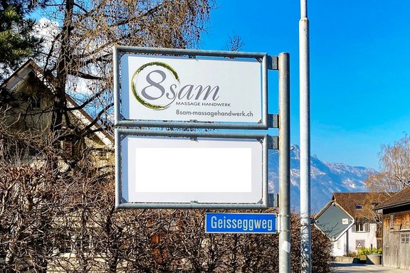 8Sam - Strassensignal Wegzeiger, Richtung, Strassen, Signalisation