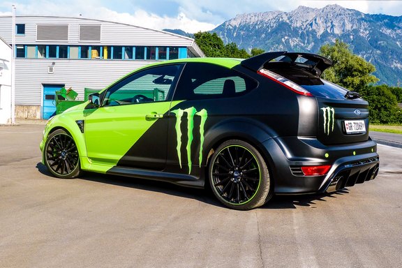 Ford Focus RS - Vollfolierung Folierung, Folie, grün
