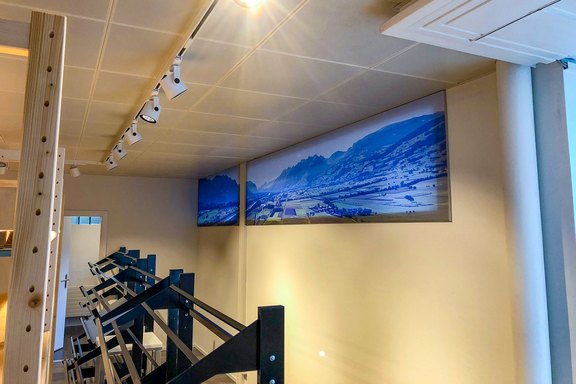 Regio Markt - Spannrahmen mit natürlicher Lichtquelle Fenster, Bild, Spannrahmen, Sonderanfertigung