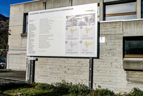 Baureklame Seidenbaum Trübbach Baureklame, Druckwerbung, Bautafeln, Neubauausschreiben, Baustellenwerbung