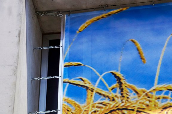 Wohlwend - Montage Banner Montage, Verspannung, Banner, Druck , Direktdruck