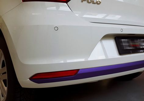 VW Polo Decor violett Heck