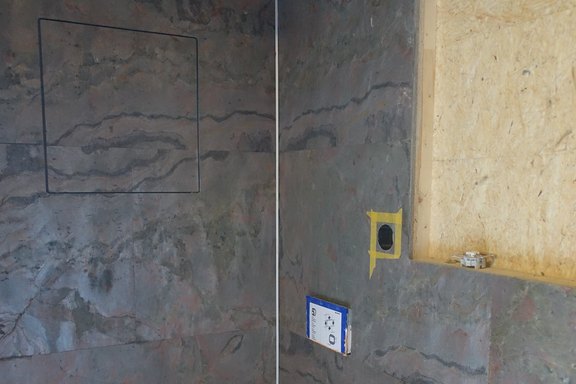 Echtstein Platten zum verkleiden des Badezimmer Nasszellen verkleidung, Badezimmer, Echsteinplatten