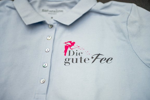 Die gute Fee - Transferdruck auf Poloshirts Poloshirts, bedruckt, Digitaldruck, Transfer