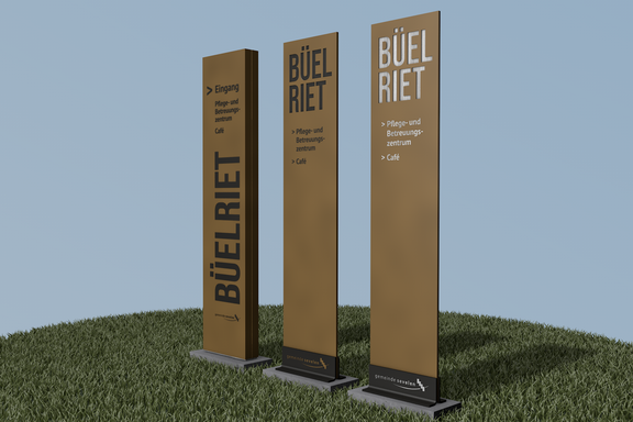 Büelriet - Pylon Varianten Visual, Varianten, Gestaltung, Layout