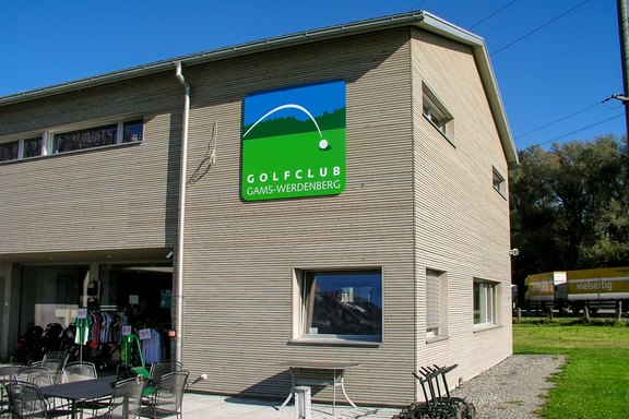 Golf Club Gams - Fassadentafel Fassadenwerbung, Tafel, Grossformat