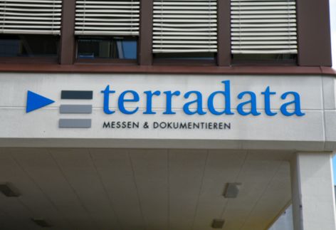 Terradata Volketswil - 3D Schrift