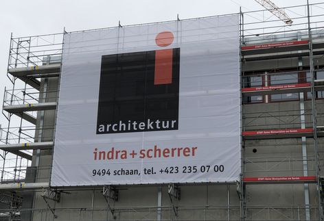 indra+scherrer Architektur - Gerüstbanner
