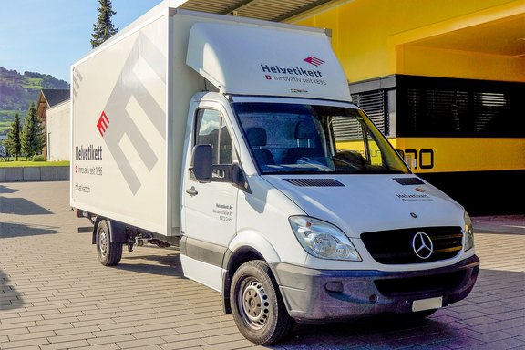 Helvetikett - Sprinterbeschriftung Busbeschriftung, Grossfahrzeug, Folie