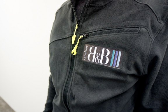 Atelier B&B - bedruckte Fleecejacken Fleecejacken, Druck, Button