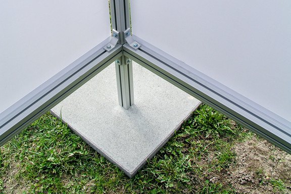 SIGA Pylon Detail Fundament Baureklame, Druckwerbung, Bautafeln, Neubauausschreiben, Baustellenwerbung