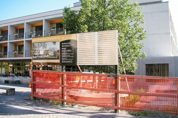 Gabathuler Baureklame Baureklame, Druckwerbung, Bautafeln, Neubauausschreiben, Baustellenwerbung