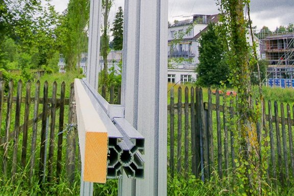 Baustellenreklame Alu Unterkonstruktion Baureklame, Druckwerbung, Bautafeln, Neubauausschreiben, Baustellenwerbung