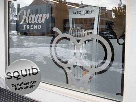 Coiffeur Haar-Trend - Glasbeschichtung mit Squid, geschnitten