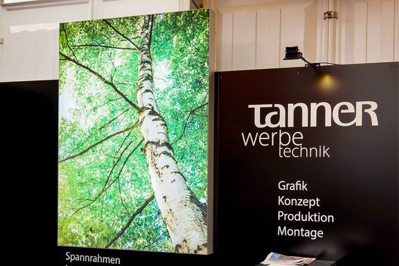 Leuchtender Spannrahmen als Dekorelement Wandbild, Spannrahmen, Direktdruck