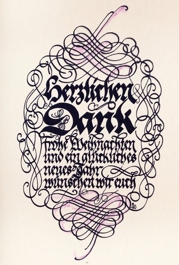 Kunstwerk, Alte Schrift Altdeutsch, Handschrift