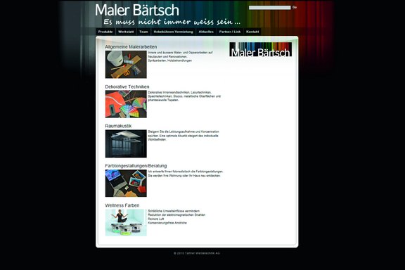Maler Bärtsch - Webseiten Gestaltung Homepage, Webseite, Gestaltung, Design