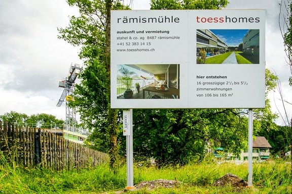 ATM3 Baureklame Aluminiumausführung-Edit Baureklame, Druckwerbung, Bautafeln, Neubauausschreiben, Baustellenwerbung