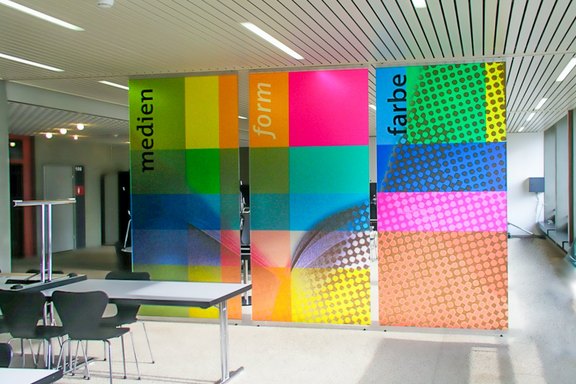 BFGZ - bedruckte Trennwände Trennwand, Druck, Digitaldruck