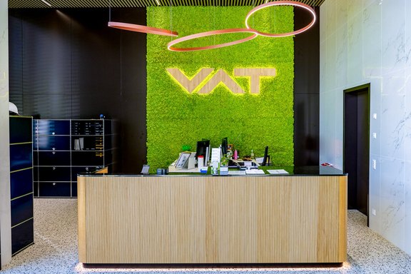 VAT, Mooswand VAT, Mooswand, Platten, Falchschrift, Leuchtscshrift