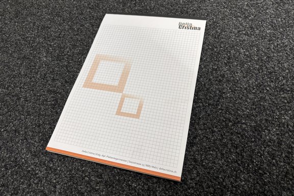Della Cristina - Notizpapier Notizen, Papier, Werbung, Briefpapier
