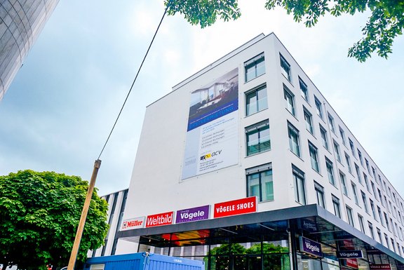 Vögele Buchs - Grossformat Werbebanner Fassadenbanner, Werbung, Fassadenwerbung, Grossformatprint