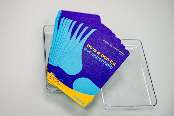 Merck - Kartenset zur Sicherheit Karten, Infos, Druck, bedruckt, Werbung