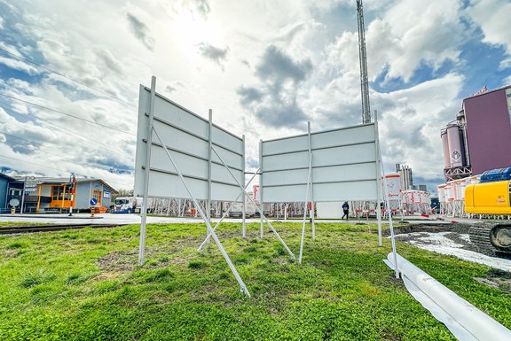 Pistor Bautafel Konstruktion Baureklame, Druckwerbung, Bautafeln, Neubauausschreiben, Baustellenwerbung