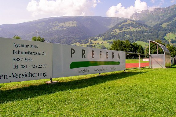 Prefera - Bandenwerbung Bandenwerbung, Flächendruck, Grossformat Druck