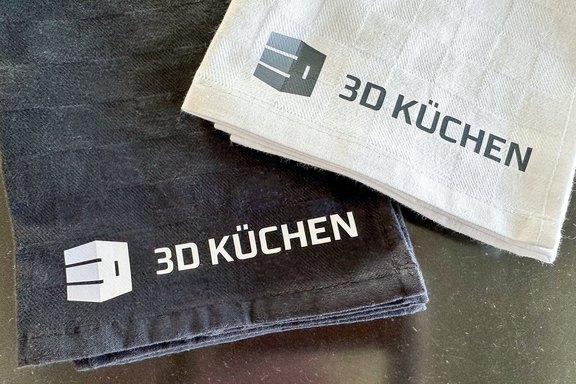 3D Küchen - Handtücher als Geschenke Küchentücher, Beschriftung, Druck, Digitaldruck