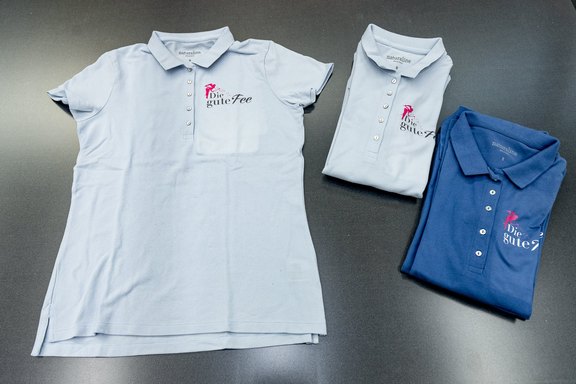 Die gute Fee - farbige Poloshirts Grossmengen, Drucke, Digitaldruck