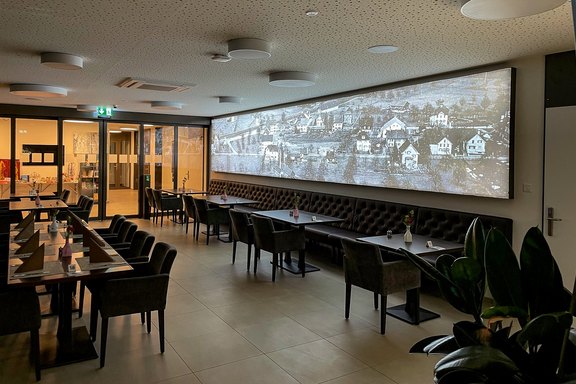 Melserhof - Grossformat Spannrahmen Grossformatdruck, Spannrahmen, Spanntextil